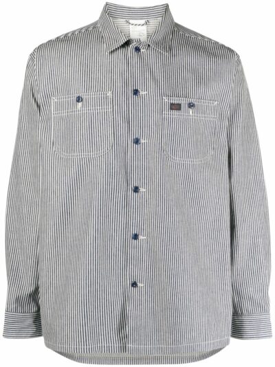 Nudie Jeans Vicent striped shirt - Blue