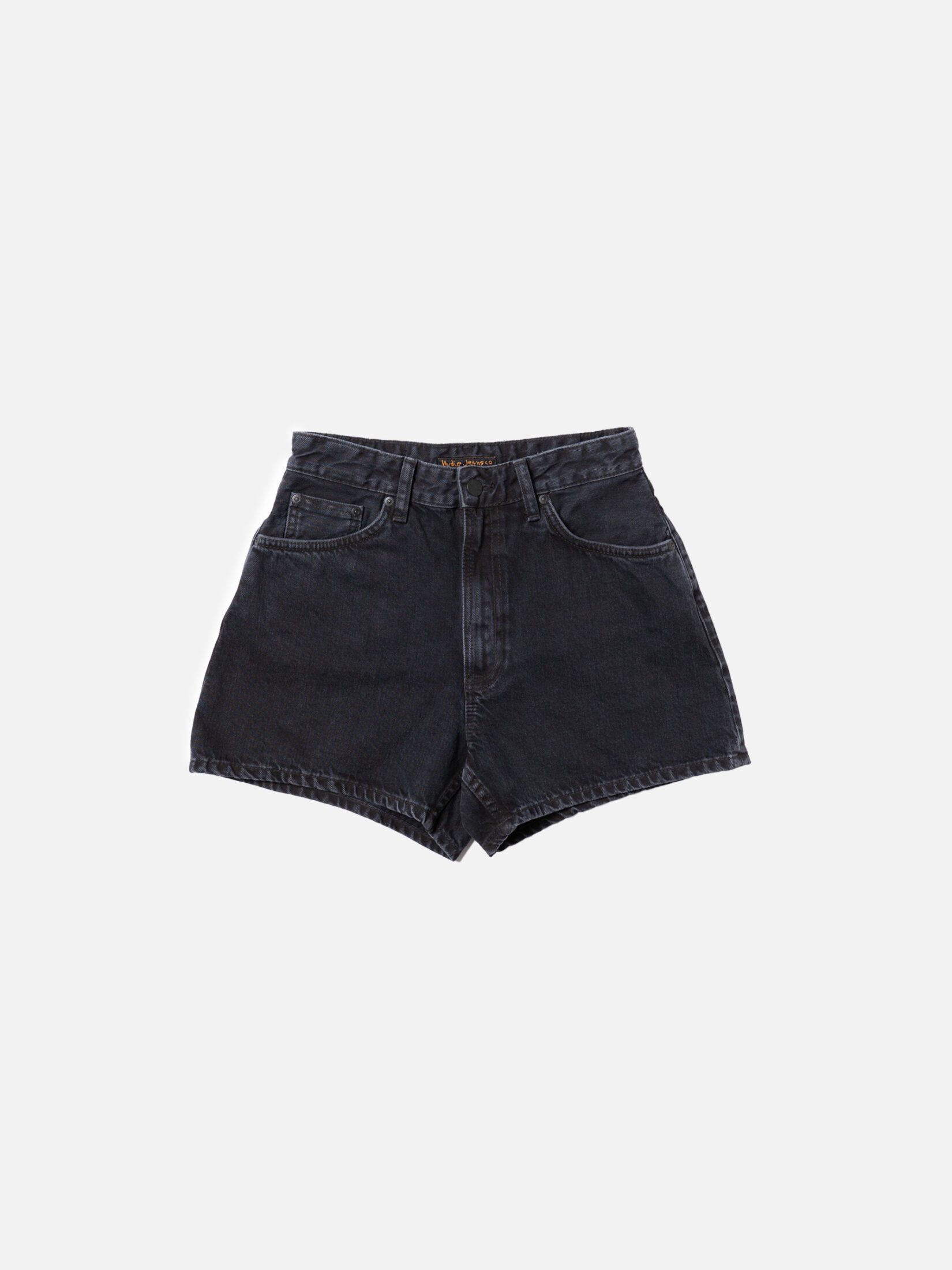 Nudie Jeans Maeve Denim Shorts Smooth Black Women's Organic Shorts W29 Sustainable Clothing