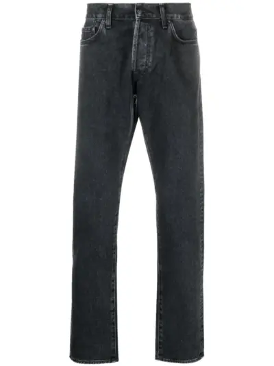 Carhartt WIP mid-rise straight-leg jeans - Black