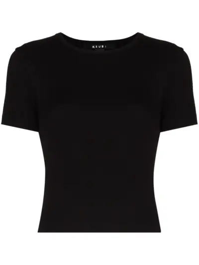 Ksubi short-sleeved cropped T-shirt - Black