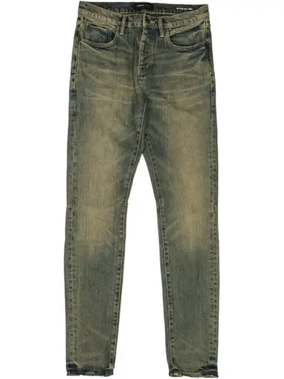 Purple Brand Sand Dune Cross "DK Indigo" skinny jeans - Blue