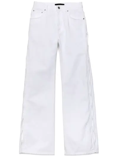 Purple Brand cut-out wide-leg jeans - White