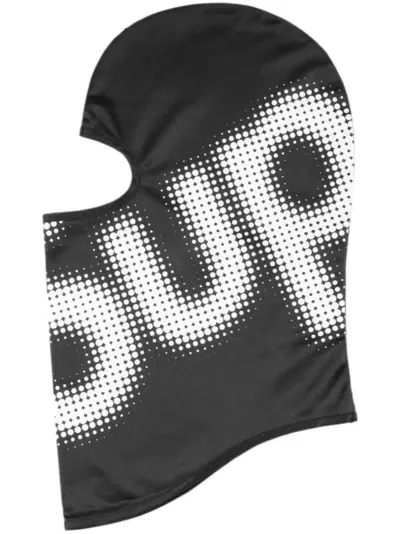 Supreme logo-print balaclava - Black