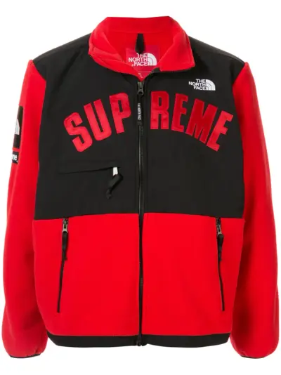 Supreme x The North Face Arc Logo Denali fleece jacket - Red