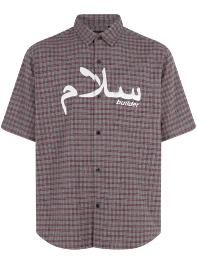 Supreme x UNDERCOVER short-sleeve flannel shirt - Grey
