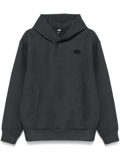 The North Face rubberised-logo hoodie - Grey