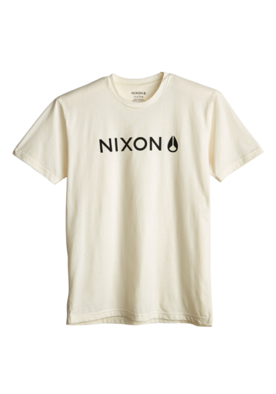 Nixon Basis Short Sleeve T-Shirt S - Natural / Black