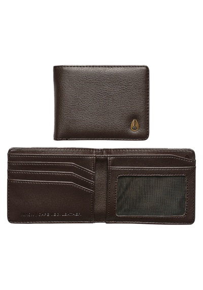 Nixon Cape Vegan Leather Wallet - Brown