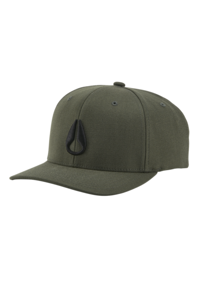 Nixon Deep Down Flex Fit Hat S/M - Olive / Black