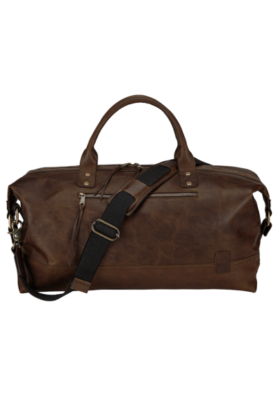 Nixon Desperado Leather Duffle Bag - Brown / Black