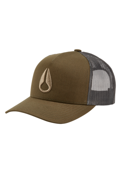Nixon Iconed Trucker Hat - Dark Olive