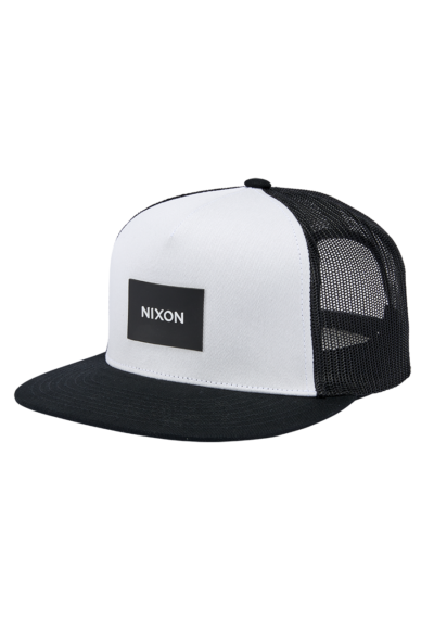 Nixon Team Trucker Hat - White / Black / Black