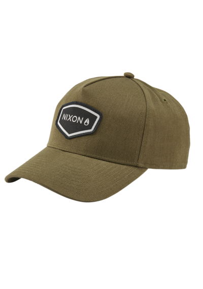 Nixon Watts Strapback Hat - Dark Olive
