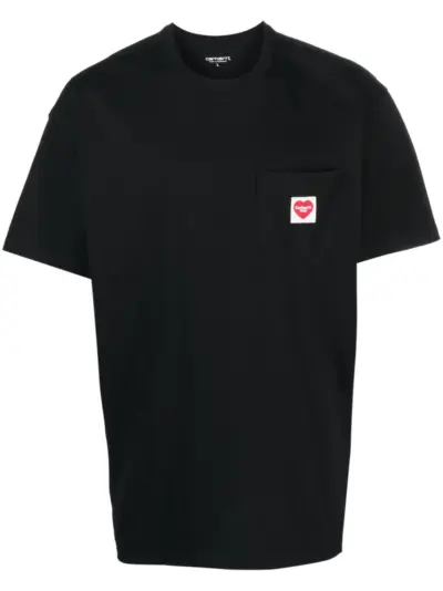 Carhartt WIP logo-patch cotton T-shirt - Black