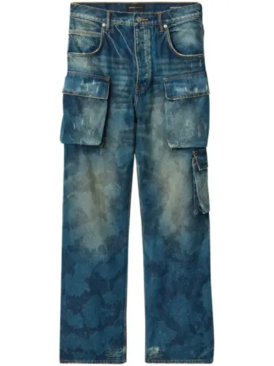 Purple Brand P018 Triple Pocket Cargo wide-leg jeans - Blue