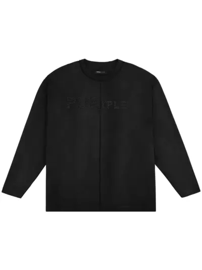 Purple Brand Wordmark T-shirt - Black