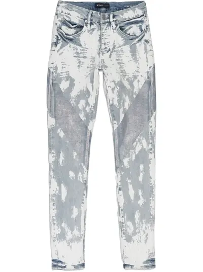 Purple Brand foil crackle paint-effect "Blue" jeans - Grey