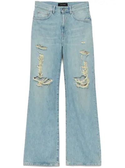 Purple Brand ripped wide-leg jeans - Blue