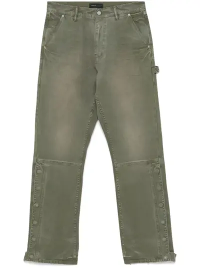 Purple Brand snap carpenter trousers - Green
