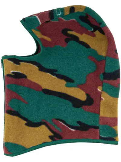 Supreme x Polartec printed zipped balaclava - Green