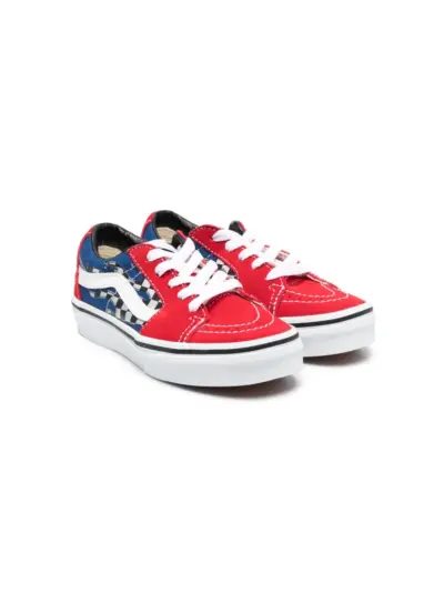 Vans Kids Sk8-Low reflective-detailing sneakers - Red
