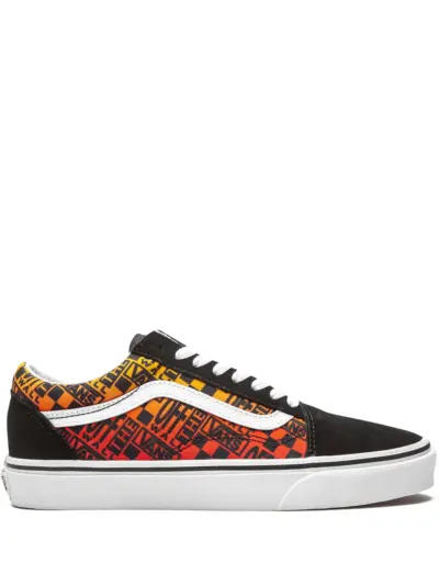 Vans Old Skool "Off The Wall Logos - Orange" sneakers - Black