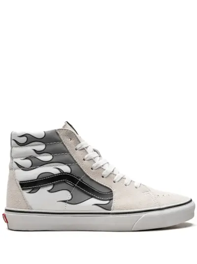 Vans Sk8 Hi "Reflective Flame" sneakers - White