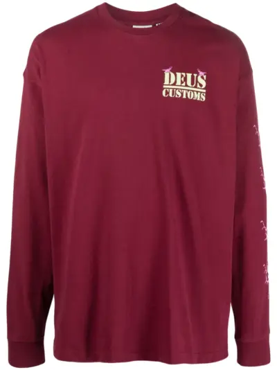 Deus Ex Machina Pub Nuisance long-sleeve T-shirt - Red