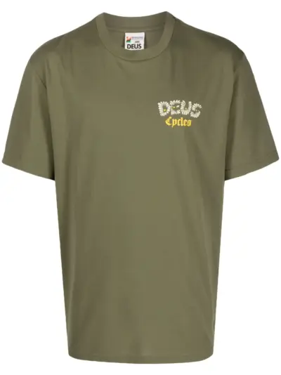 Deus Ex Machina Tangerine Box crew-neck T-shirt - Green