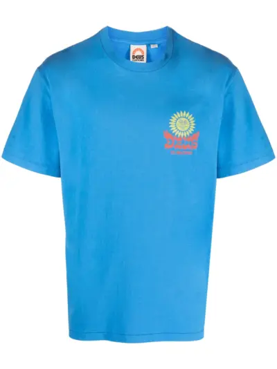 Deus Ex Machina logo-print recycled cotton T-shirt - Blue