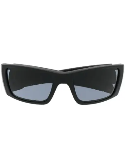 Oakley logo-plaque sunglasses - Black