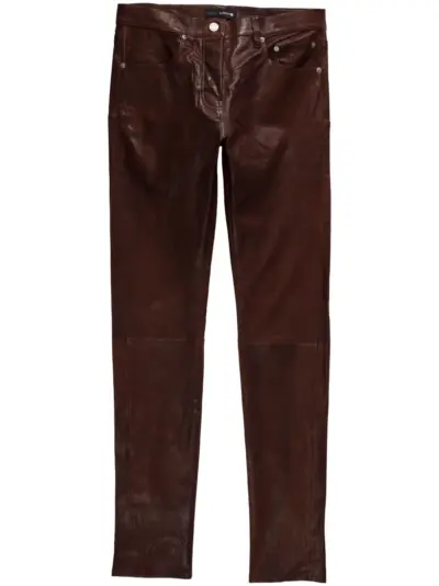 Purple Brand P001 low-rise skinny trousers - Brown
