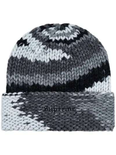 Supreme Gradient Spacedye beanie hat - Grey