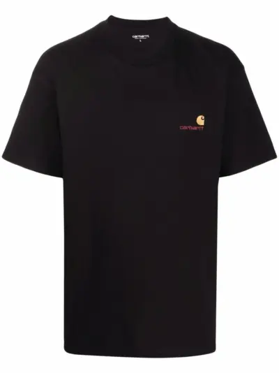 Carhartt WIP logo-embroidered cotton T-shirt - Black
