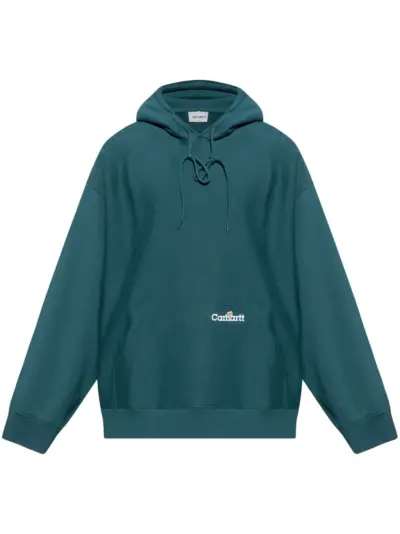 Carhartt WIP logo-embroidered hoodie - Green