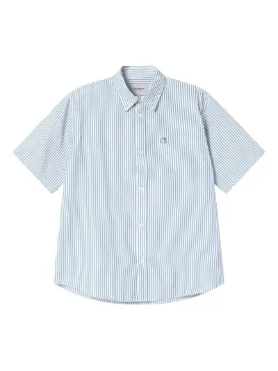 Carhartt WIP striped cotton shirt - Blue