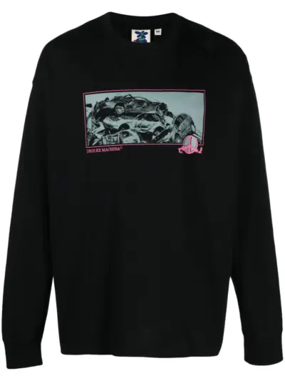 Deus Ex Machina Piece Of Crap jersey T-shirt - Black