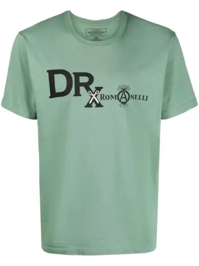 Neighborhood logo-print detail T-shirt - Green