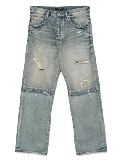 Purple Brand distressed wide-leg jeans - Blue