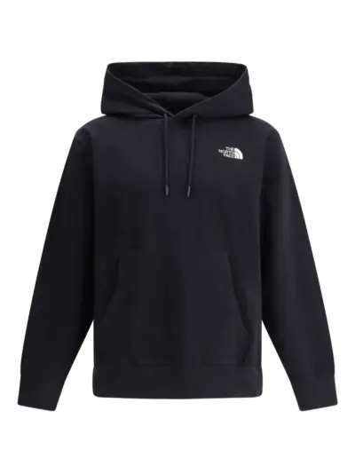 The North Face embroidered-logo hoodie - Black
