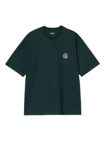 Carhartt WIP Helix swirl-logo T-shirt - Green