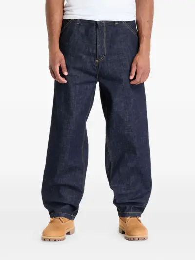 Carhartt WIP logo-patch jeans - Blue
