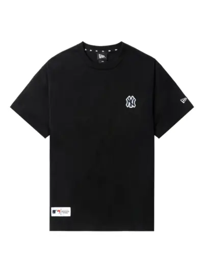 NEW ERA CAP logo-patch cotton T-shirt - Black