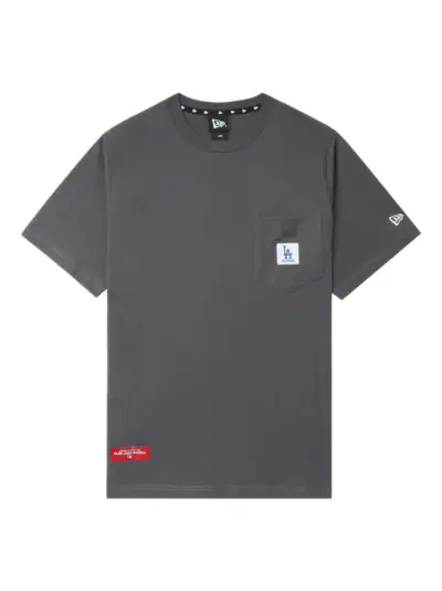 NEW ERA CAP pocket-detail T-shirt - GYD DARK GREY