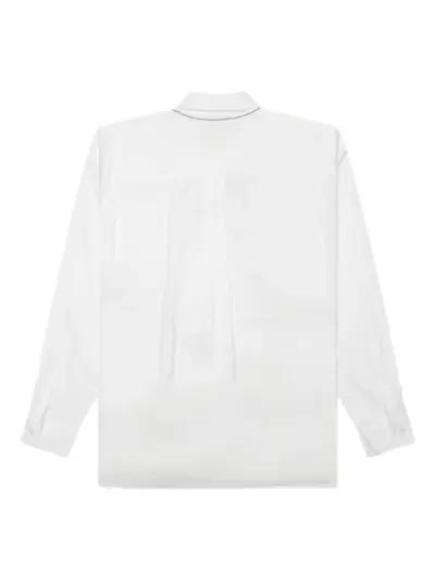 Neighborhood necklace-detail shirt - White