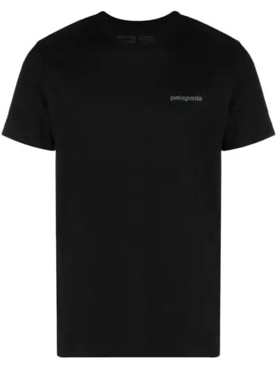 Patagonia logo-print crew-neck T-shirt - Black