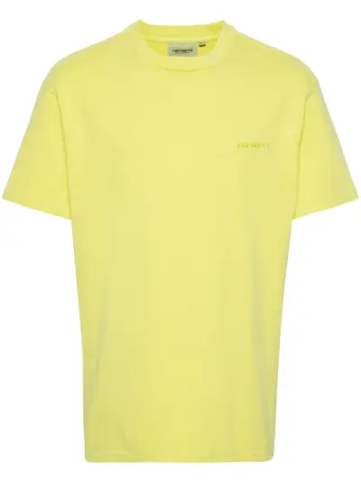 Carhartt WIP Duster Script cotton T-shirt - Yellow