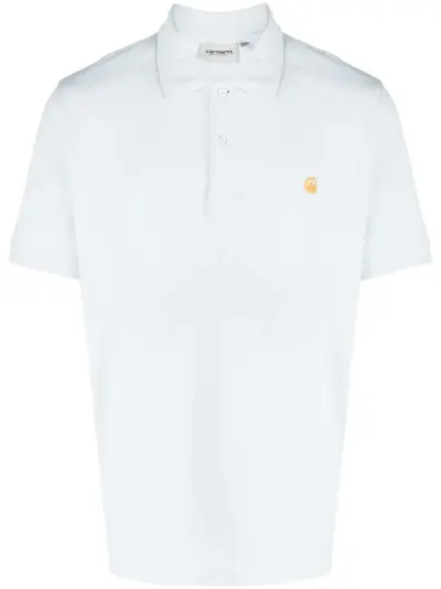 Carhartt WIP embroidered-logo polo shirt - Blue
