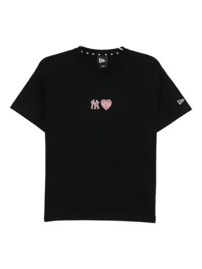 NEW ERA CAP logo-embroidered T-shirt - Black