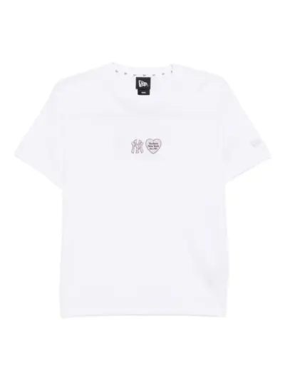 NEW ERA CAP logo-embroidered T-shirt - White
